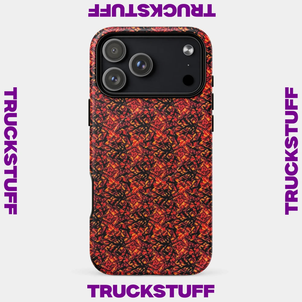 iPhone Case "Danish Pluche Design" Red